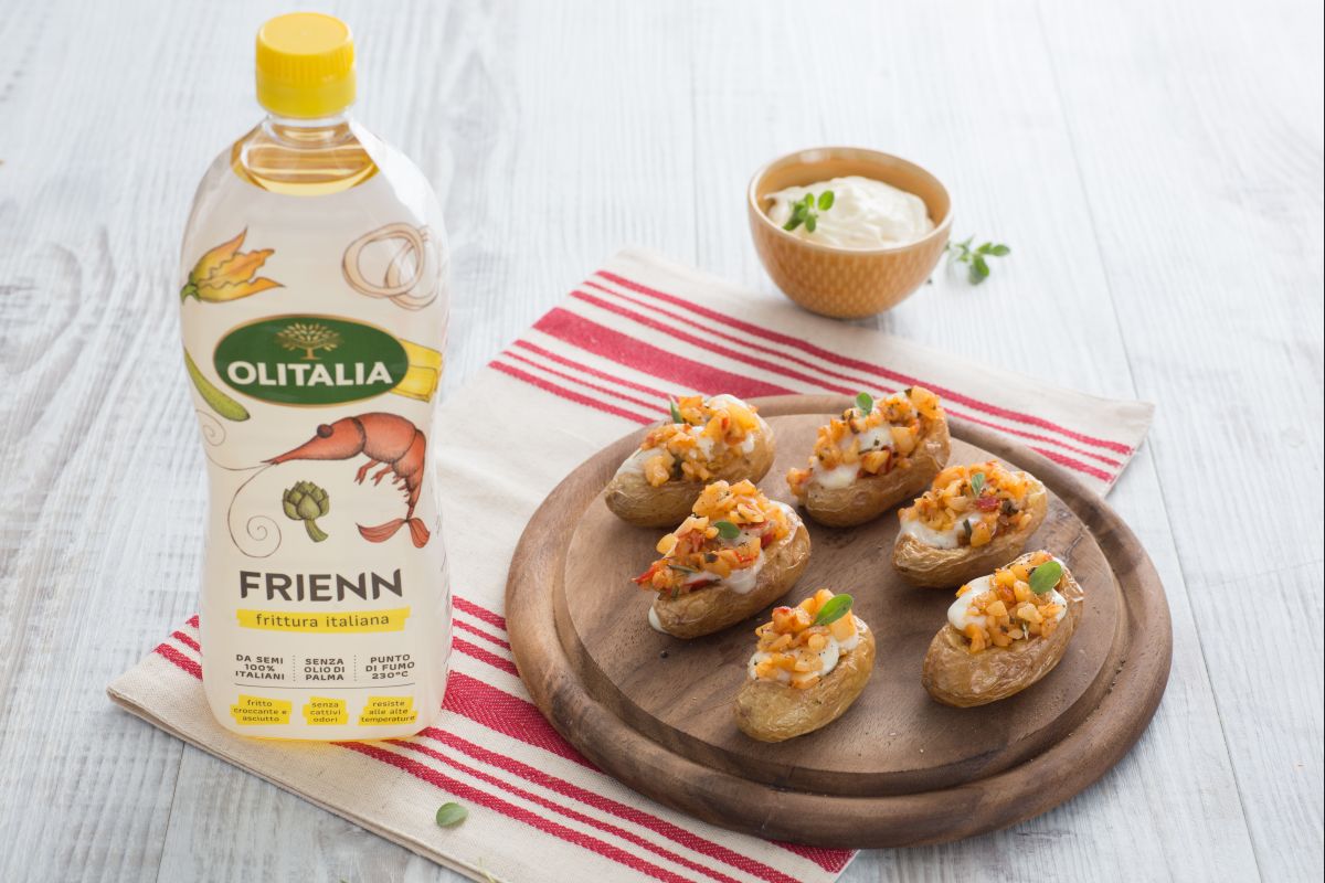 Barquettes de pommes de terre et fromage crémeux
