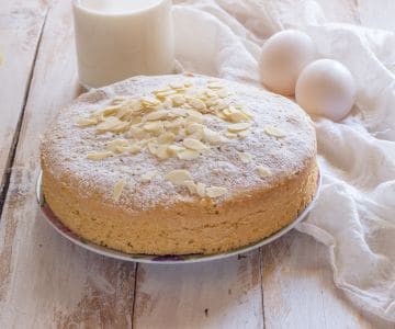 Gâteau au lait d'amande sans œufs