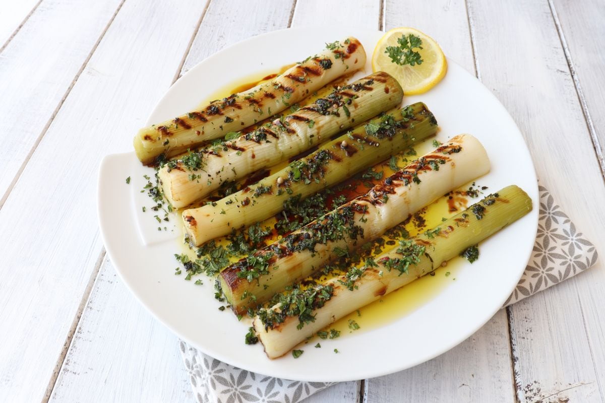 Poireaux grillés