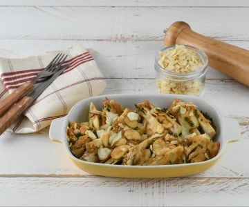 Fenouils gratinés aux amandes