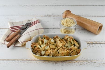 Fenouils gratinés aux amandes