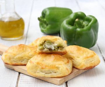 Feuilletés aux poivrons et gorgonzola