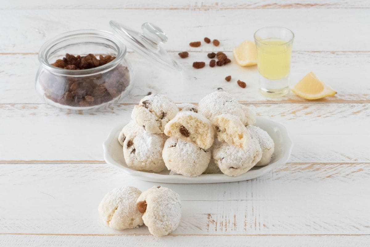 Biscuits au limoncello et raisins secs