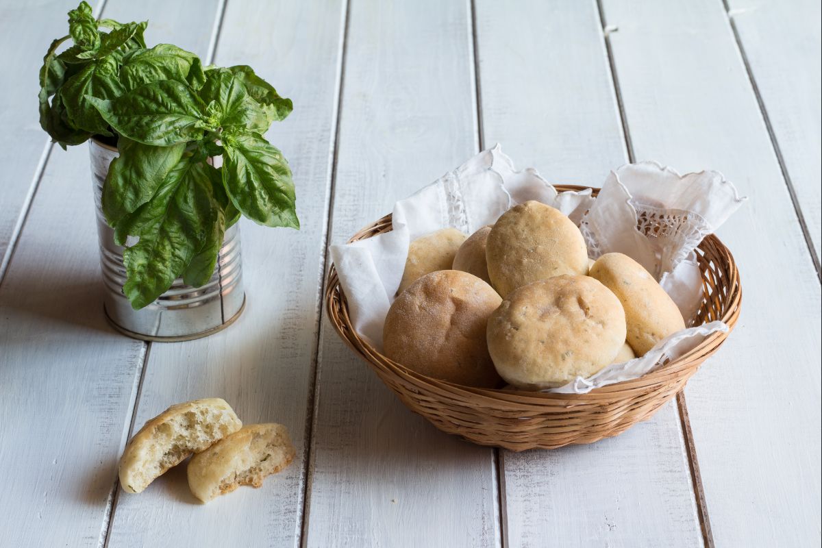 Fougasses au basilic