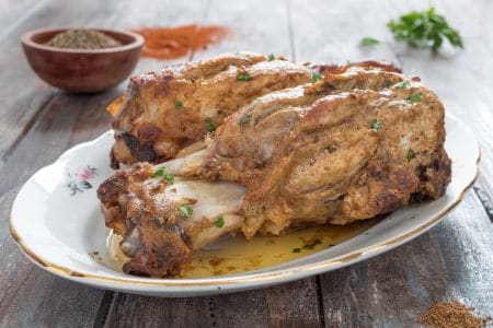 Jarret de porc tandoori