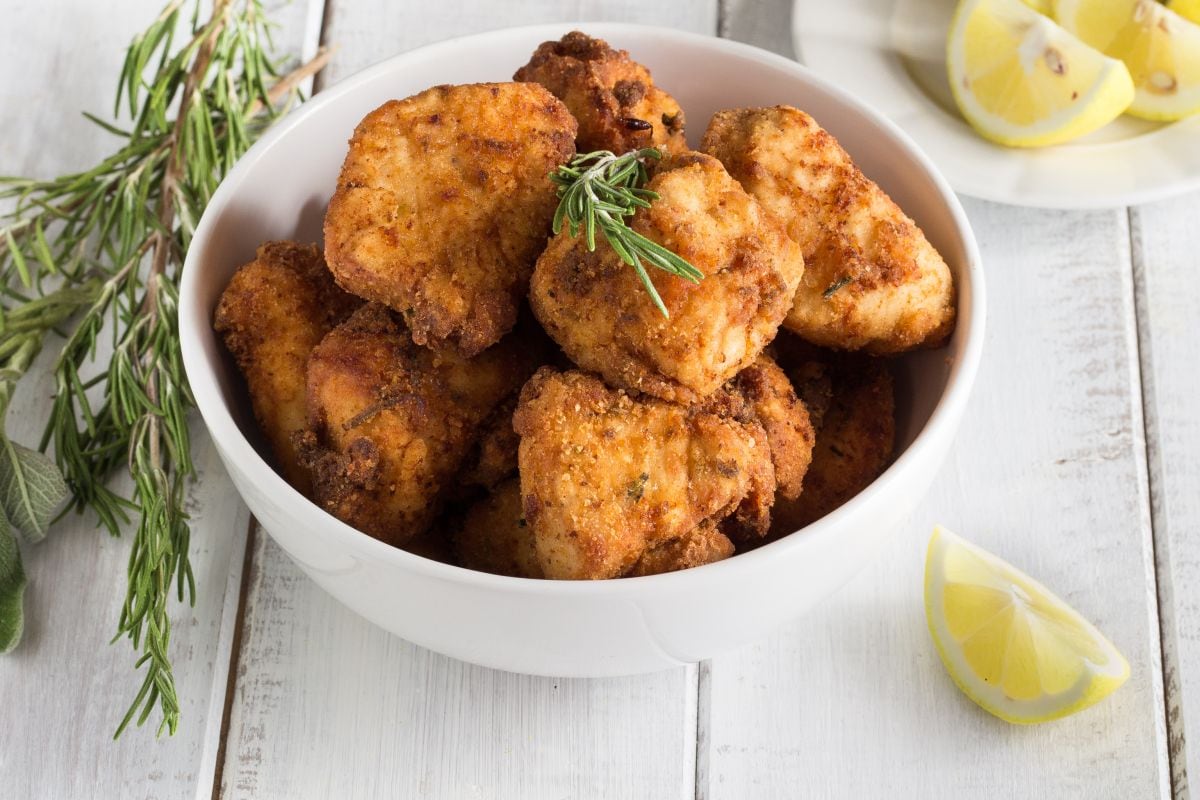 Lapin frit aux herbes