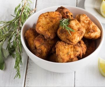 Lapin frit aux herbes