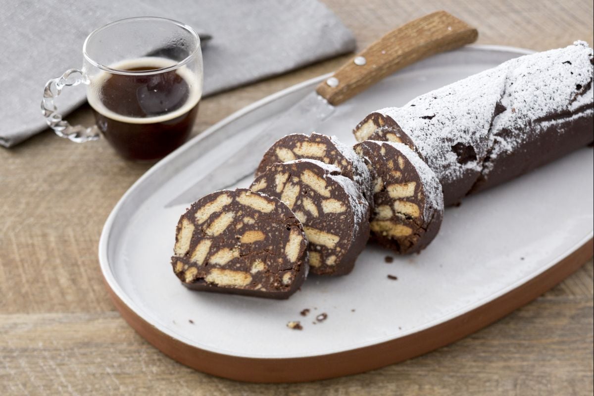Salami au chocolat et café
