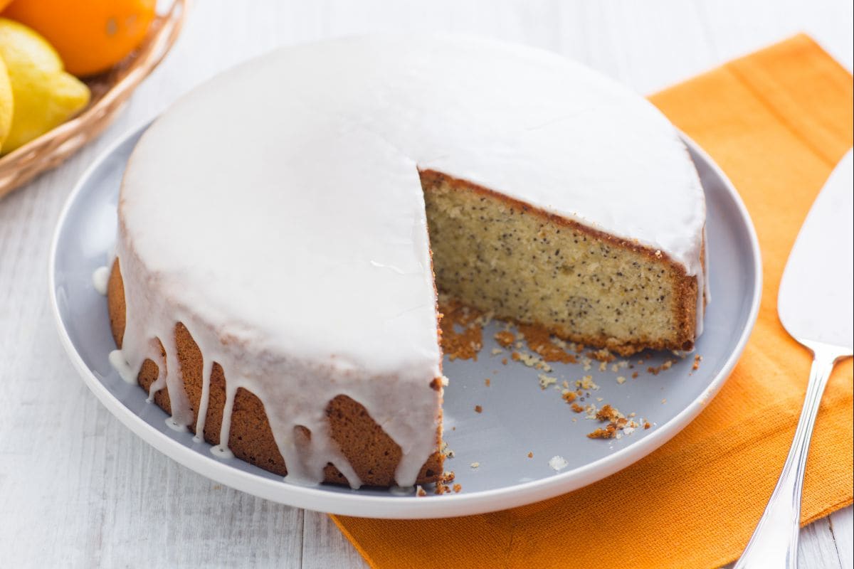 Gâteau aux agrumes et graines de pavot