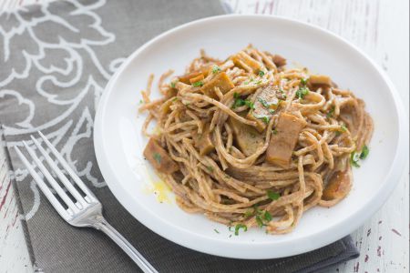 Spaghetti complets à la fausse joue de porc