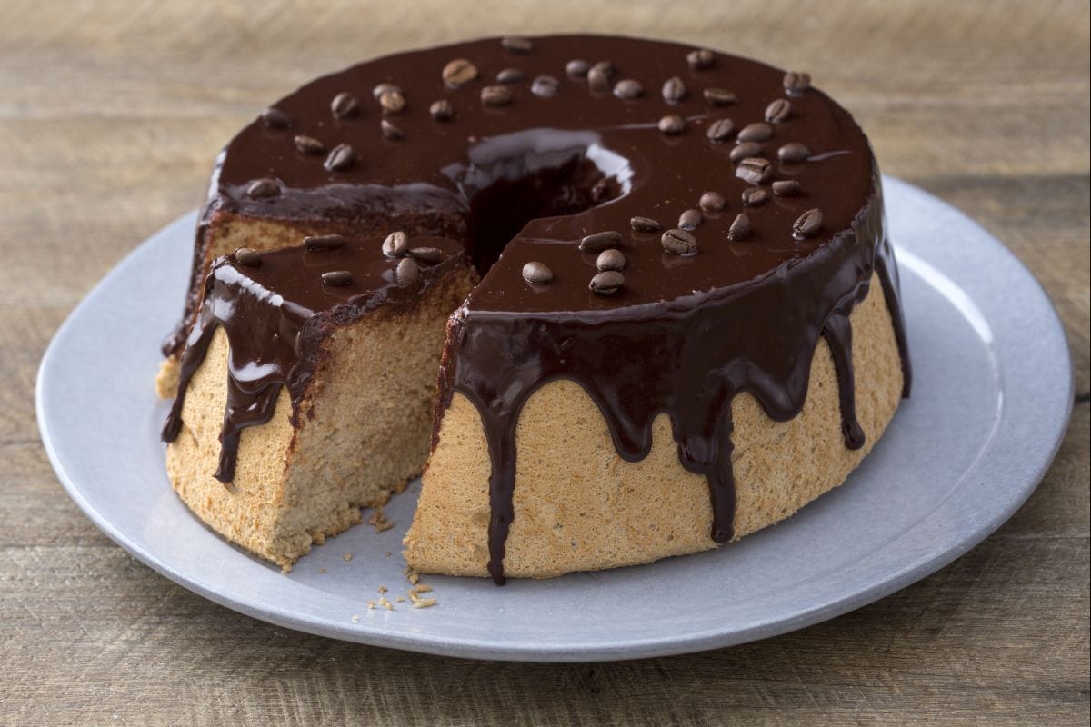 Angel cake au café