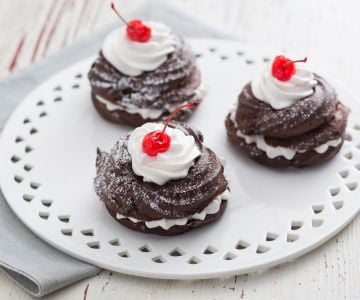 Zeppole au cacao au four