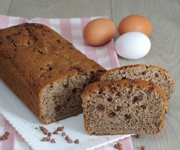 Cake de sarrasin avec pépites de chocolat