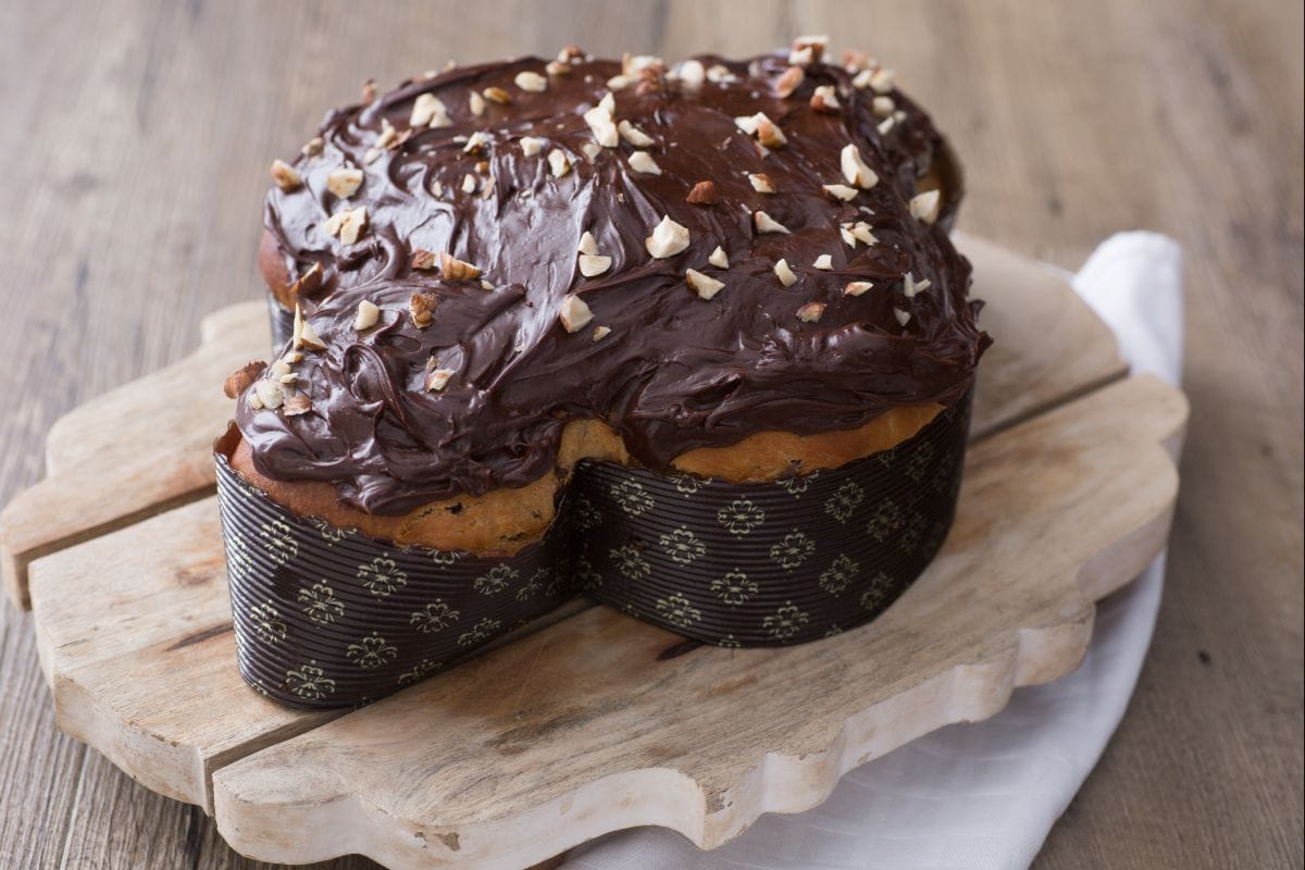 Colombe au chocolat