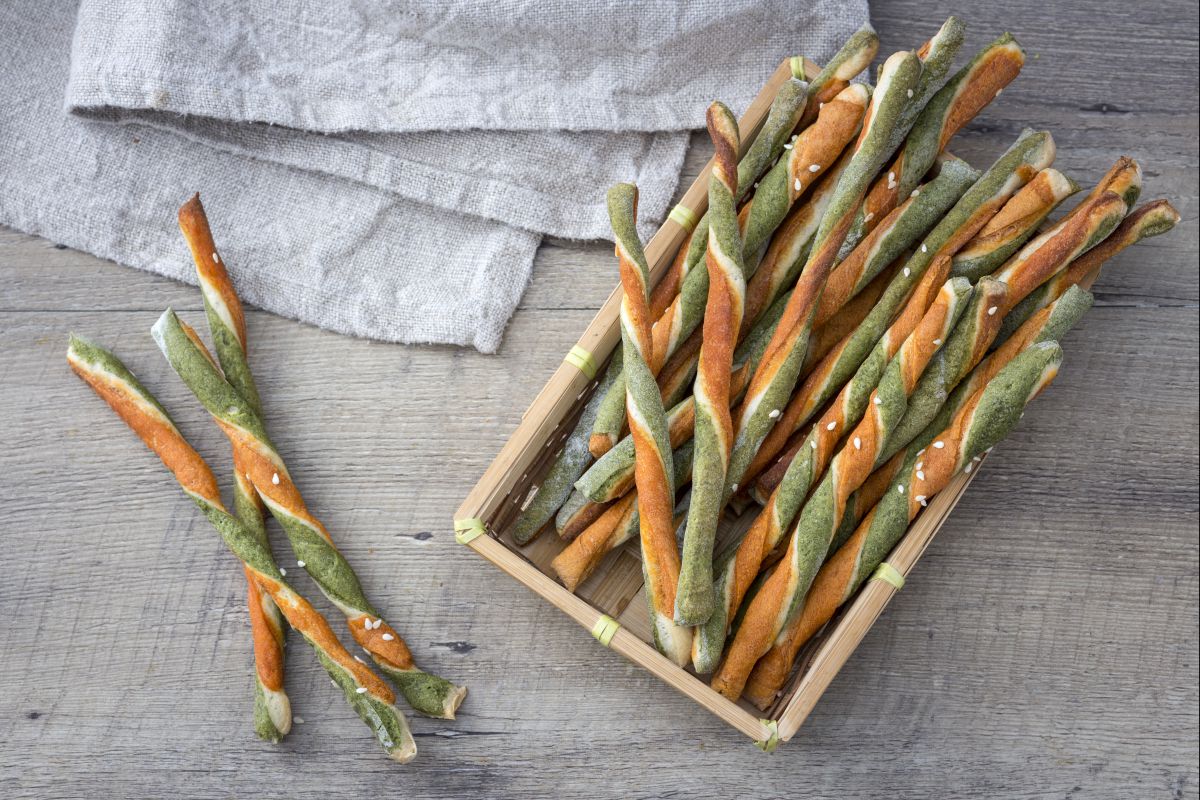Gressins tricolores