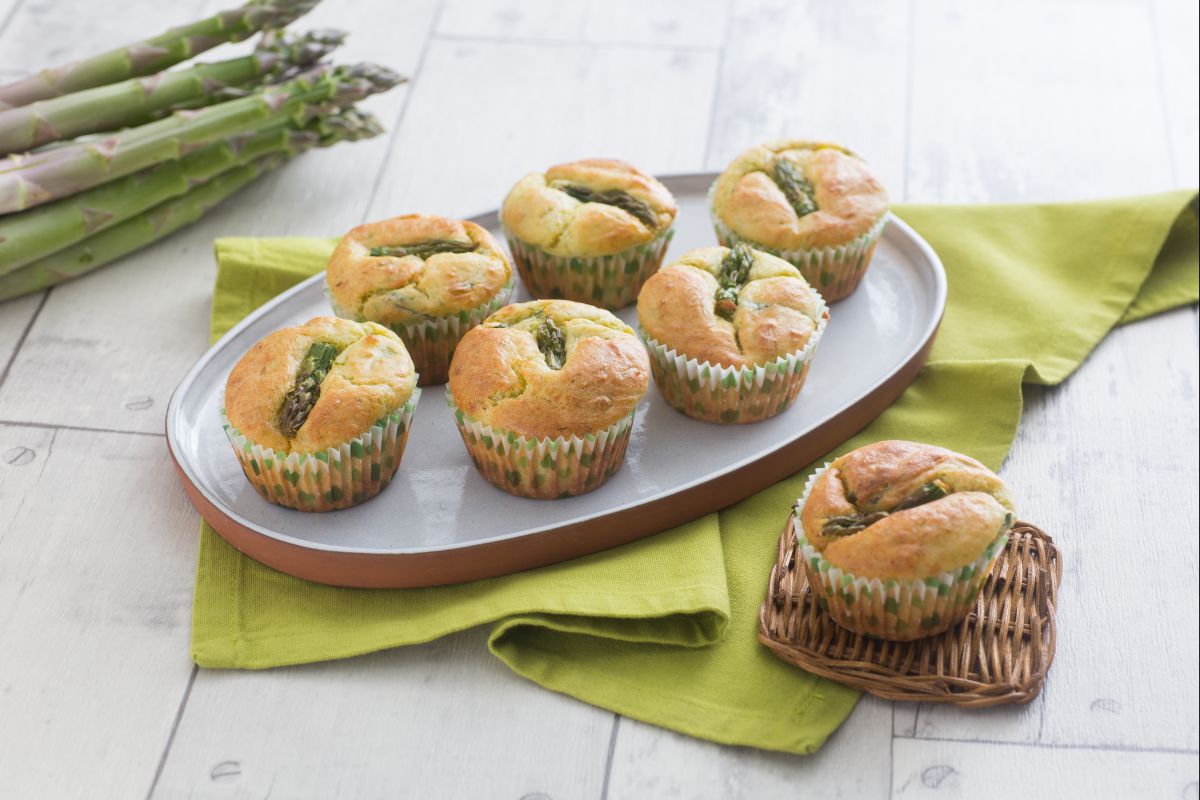 Muffins aux asperges