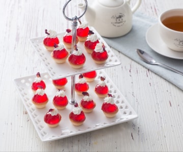 Financiers avec gelée à la fraise