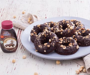Petits beignets au chocolat et aux noisettes