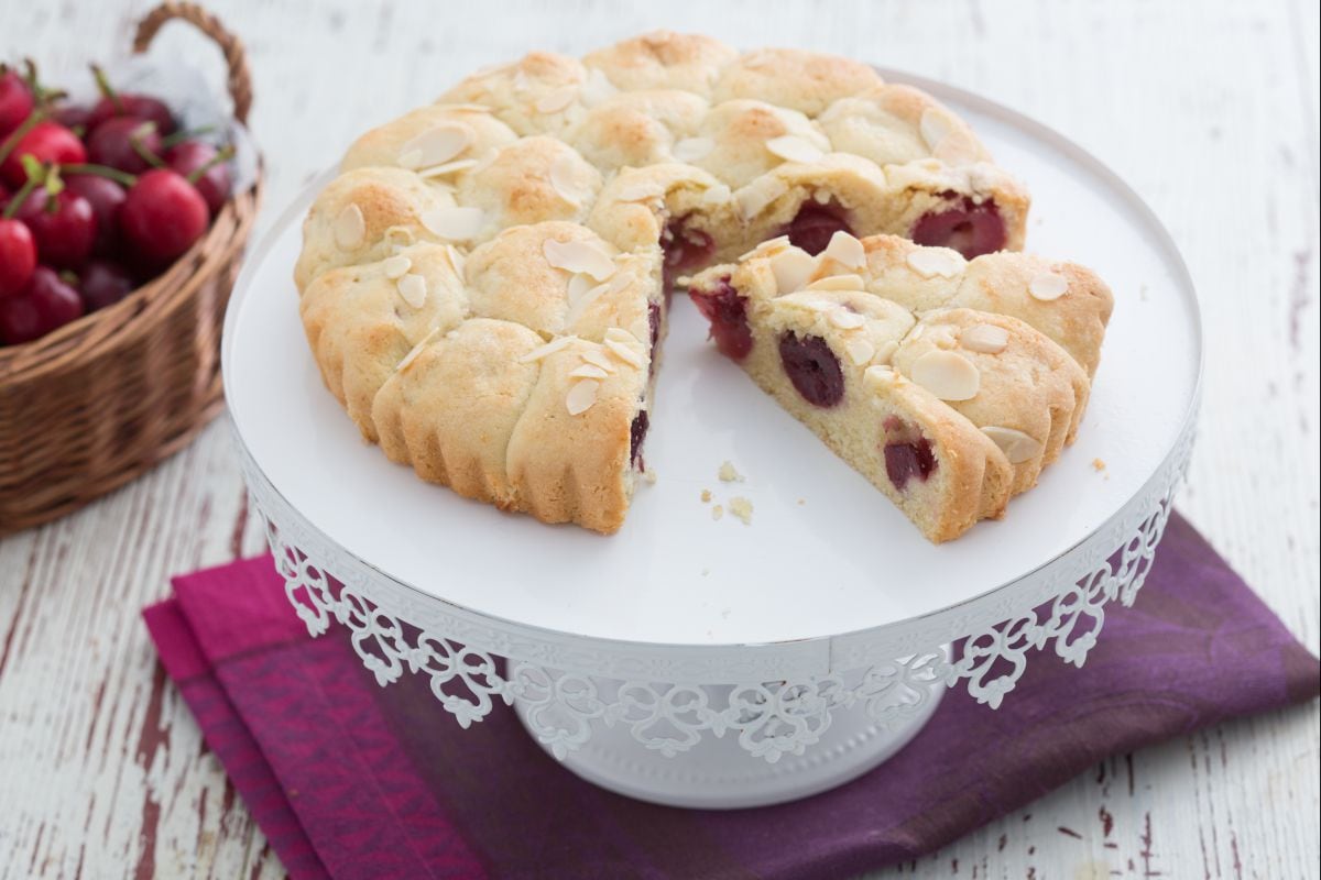 Tarte aux cerises fraîches