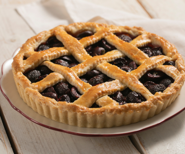 Tarte aux cerises fraîches