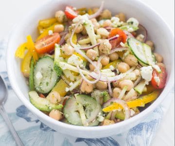 Salade de pois chiches estivale