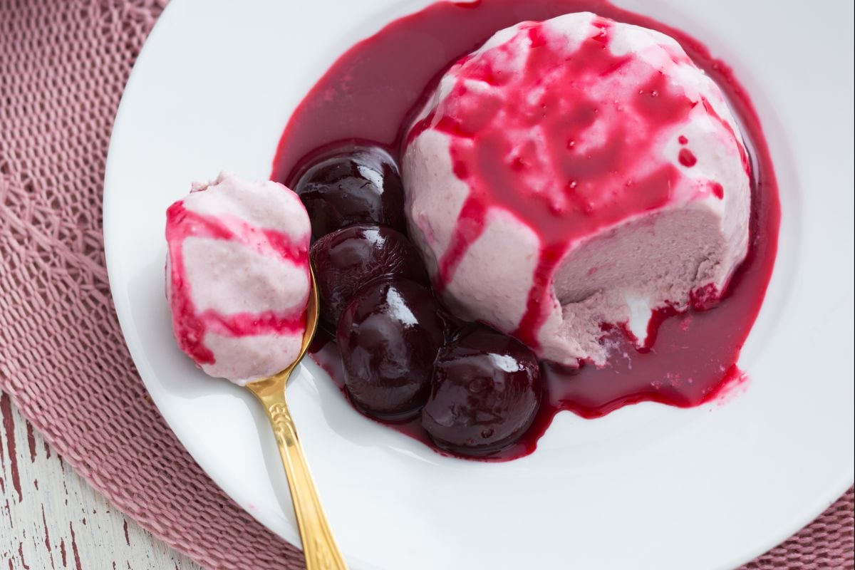 Bavarois aux cerises