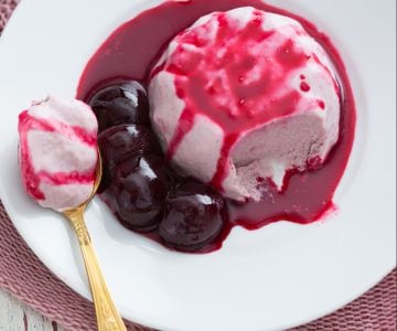 Bavarois aux cerises