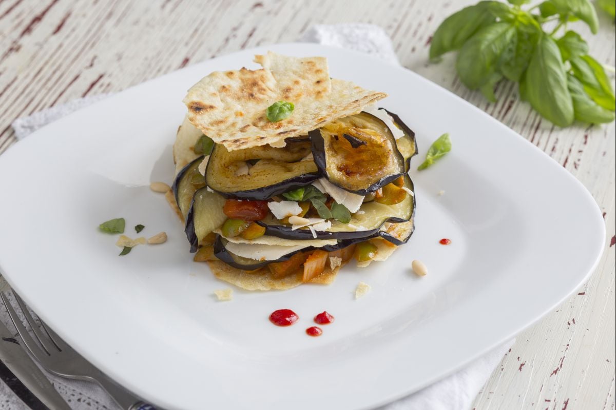 Millefeuille de caponata