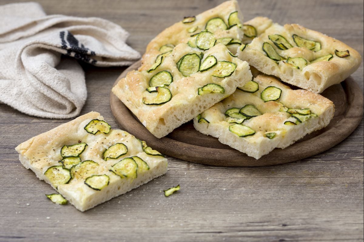 Focaccia aux courgettes