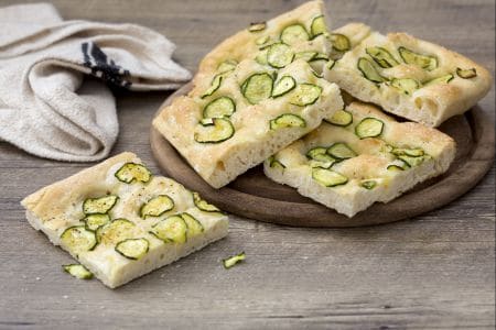 Focaccia aux courgettes