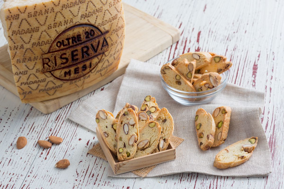 Cantucci au Grana Padano et fruits secs