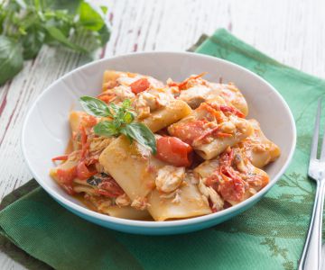Paccheri à la sauce de grondin