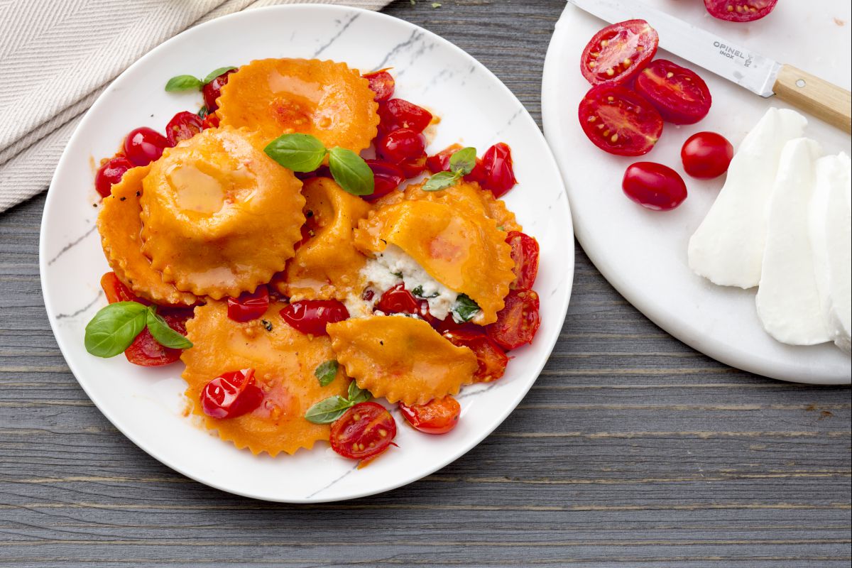 Raviolis caprese