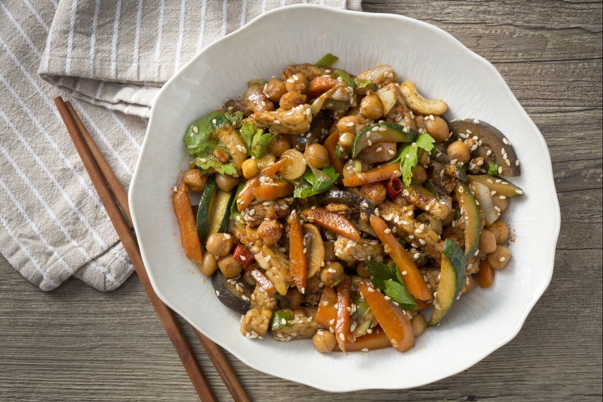 Tempeh aux légumes