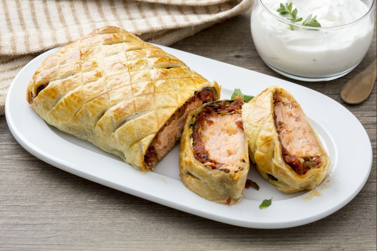 Filet de saumon en croûte
