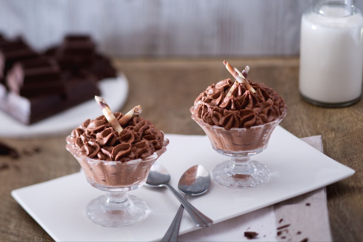 Mousse au chocolat sans œufs