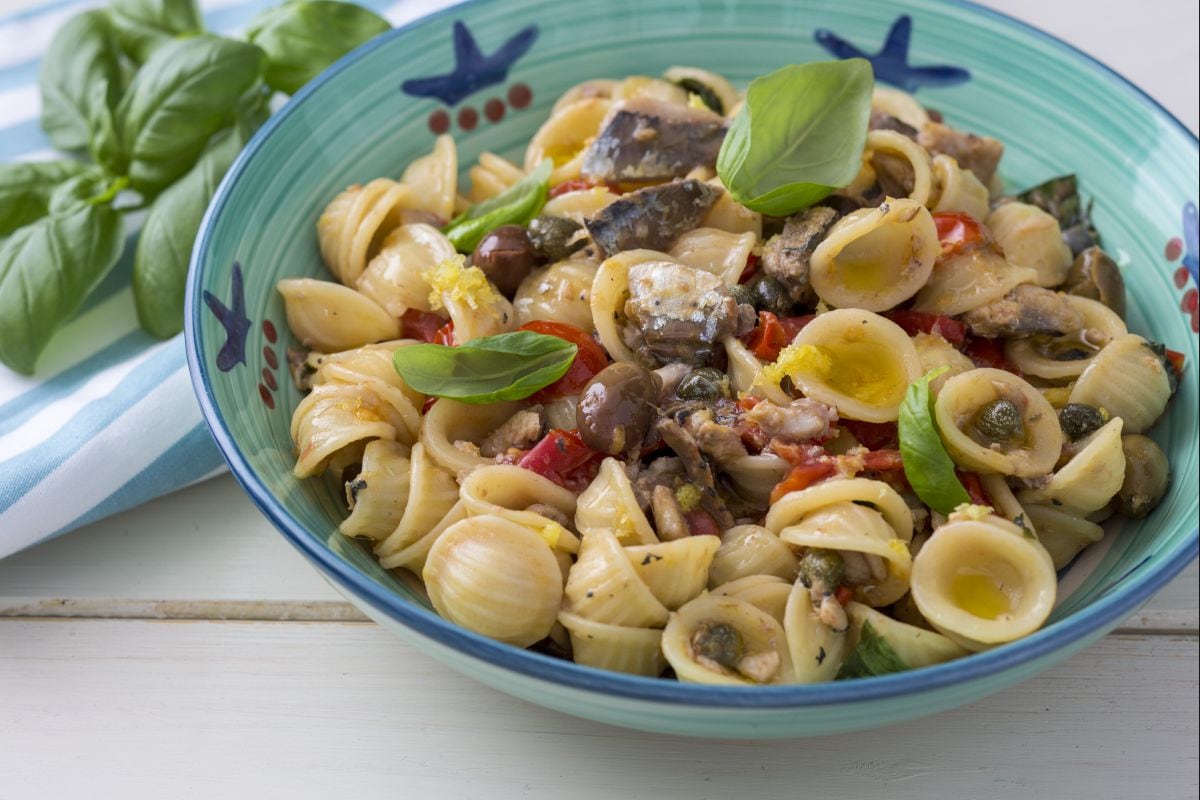 Orecchiette aux sardines et tomates cerises