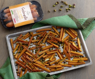 Carottes rôties avec pistaches