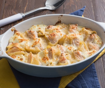 Conchiglioni farcis au jambon