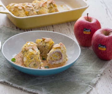 Roulades d'espadon avec sauce aux pommes