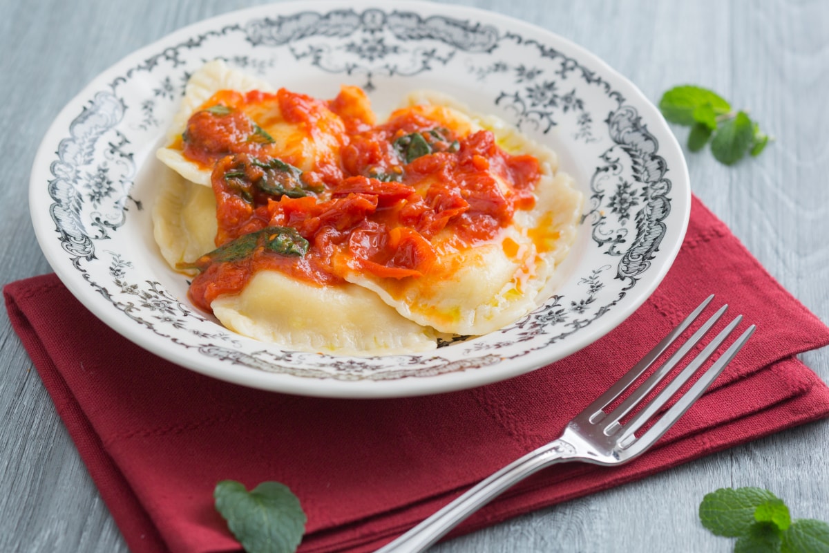 Raviolis à la ricotta sardes
