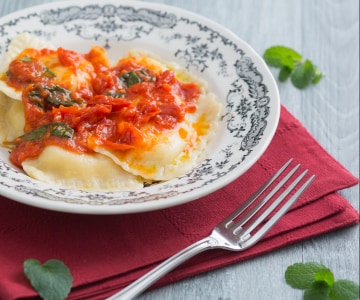 Raviolis à la ricotta sardes