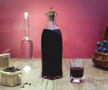 Liqueur de raisin fraise