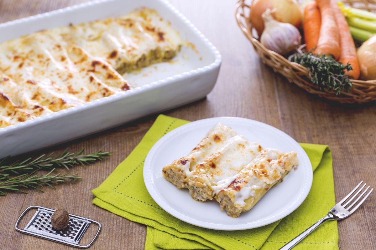 Cannelloni farcis à la viande à l'Ombrie