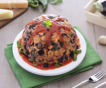 Zuccotto d'aubergines