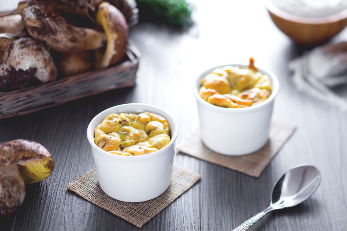 Soufflé aux champignons