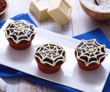 Cupcake toile d'araignée