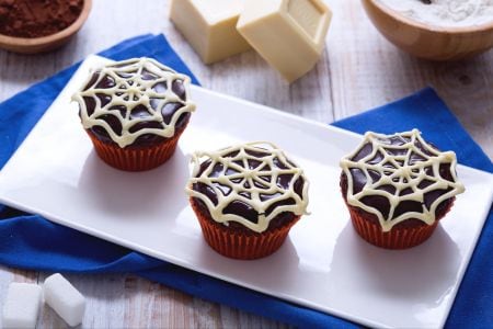 Cupcake toile d'araignée