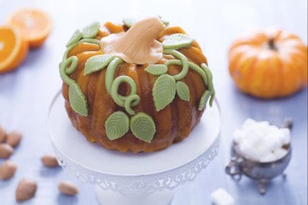 Gâteau à la citrouille d'Halloween