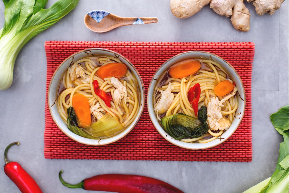Vermicelles en soupe orientale